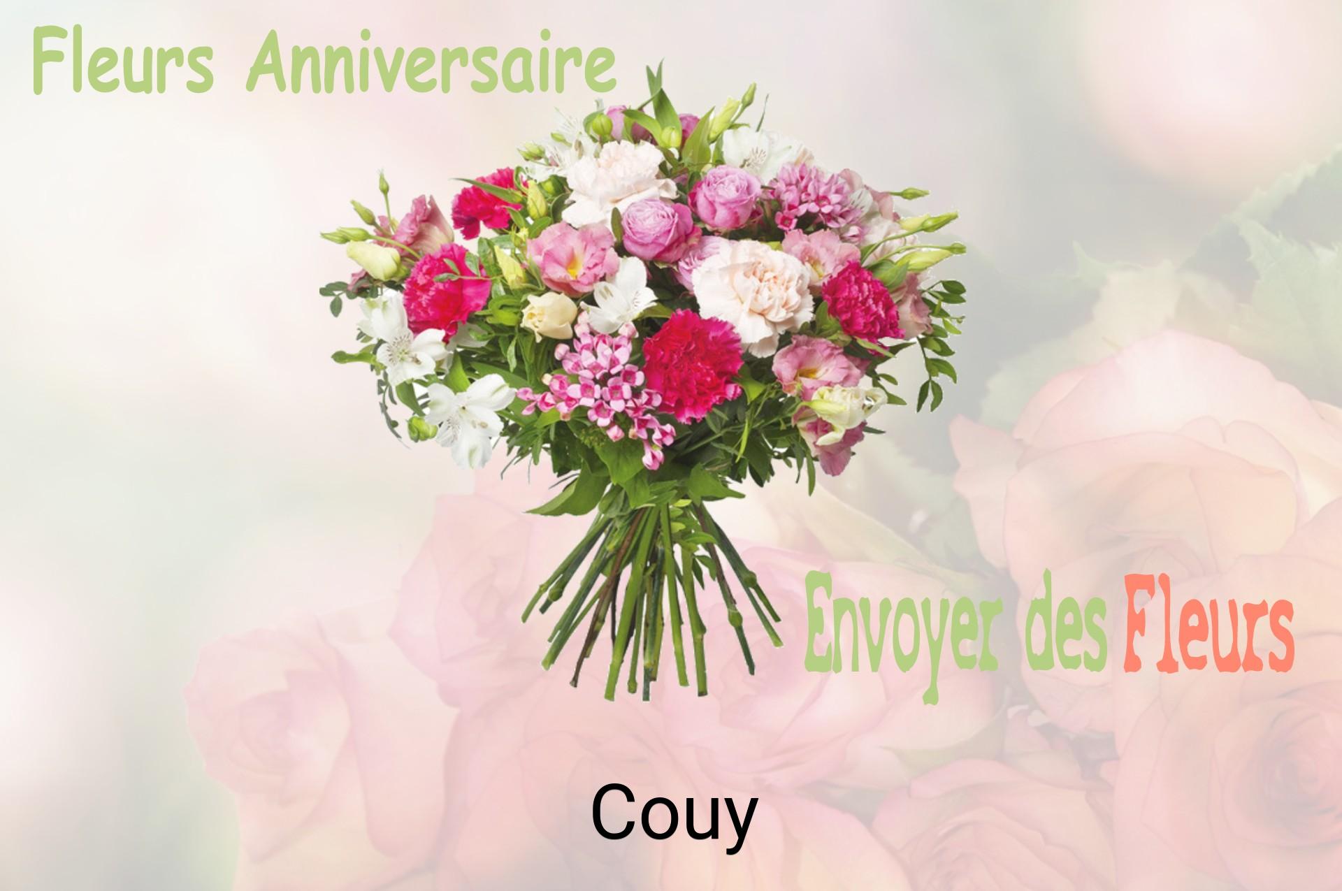 Bouquet de fleurs d’anniversaire livré à Couy